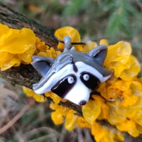 Image 3 of Raccoon Glass Pendant