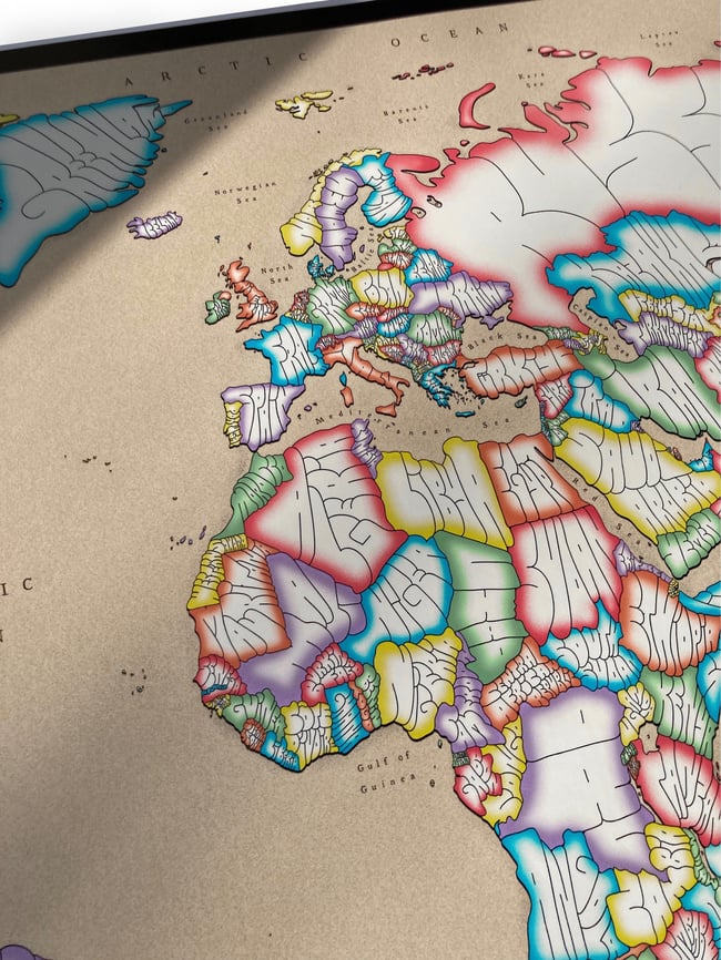 World Map Poster - WT Projection