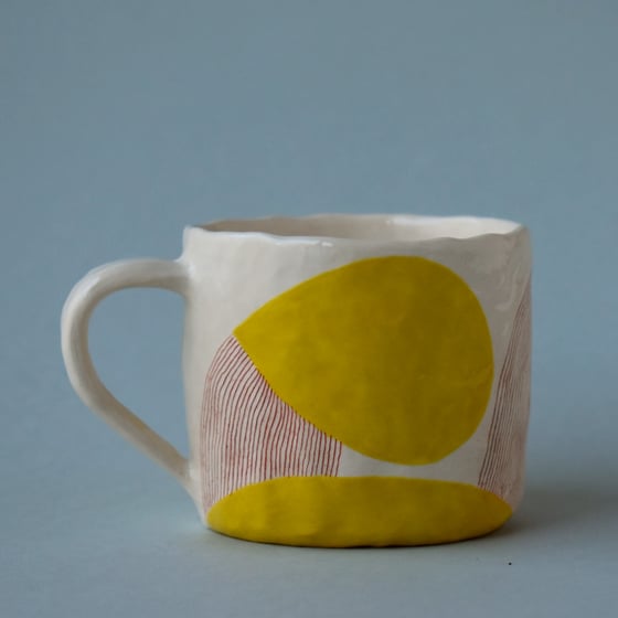 Image of Yellow Abstract Mug
