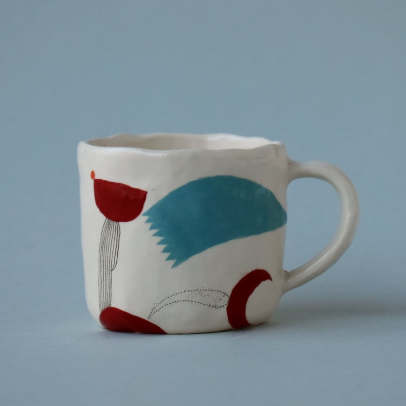 Image of Abstract Design Espresso Cup 