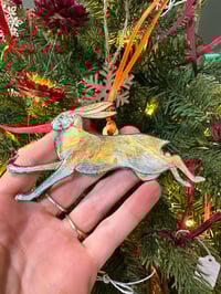 wooden hare decoration