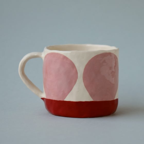 Image of Green Dot Flat White Mug