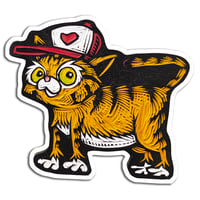 Cat in Hat Sticker