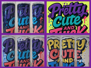 Image of PRETTY CUTE AND THICK TUMBLERS