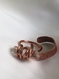 Image 1 of Clear Quartz & Copper Ring  