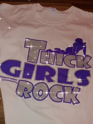 Image of THICK GIRLS ROCK OFFICIAL T-SHIRT