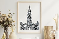 Image 7 of Philadelphia City Hall Line Art Print — Digital Download