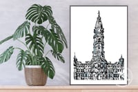 Image 9 of Philadelphia City Hall Line Art Print — Digital Download