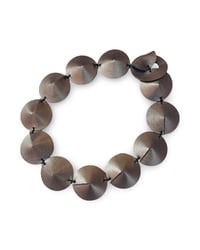 Image 8 of Collana scultura, artigianale, in pelle, modello: TORTOISE