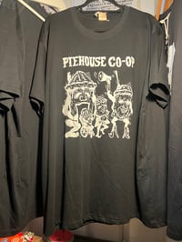 Piehouse Co-Op T-Shirt (Black and White) 