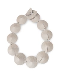 Image 3 of Collana scultura, artigianale, in pelle, modello: TORTOISE