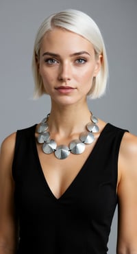 Image 11 of Collana scultura, artigianale, in pelle, modello: TORTOISE