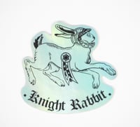 Image 1 of Knight rabbit sticker