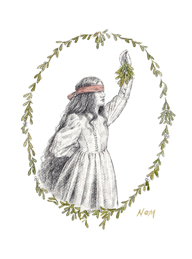 Image of 'Mistletoe' Original Artwork by Nom Kinnear King 