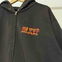 Image 2 of Sleep Earache Records Zip-Up Hoodie 00s XL