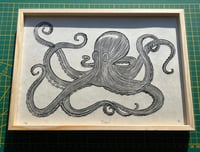 Image 1 of Lino print "Octopus" - Signed Limited Edition.