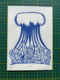 Image 4 of Lino print "Greg Noll" - Signed Limited Edition.