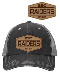 LEATHER PATCH DISTRESSED CAP - Old Favorite Trucker Cap