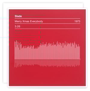 Image of Slade, Merry Xmas Everybody, Sound Wave Christmas Card