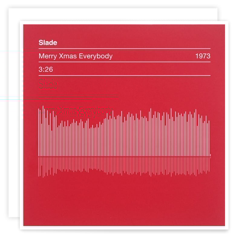 Image of Slade, Merry Xmas Everybody, Sound Wave Christmas Card