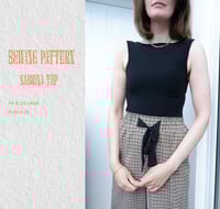Image 1 of Sabrina High Neck Top Sizes 6-24 UK / Europe 32-50/ US sizes 2- 20 Sewing Pattern