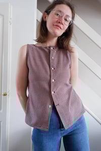 Image 2 of Boat Neck Button Down Sizes 6-24 UK / Europe 32-50/ US sizes 2- 20 Sewing Pattern