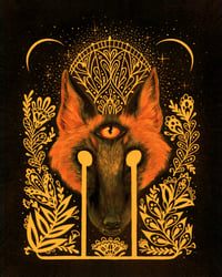 Image 2 of Very Witching Hour in gold brass frame