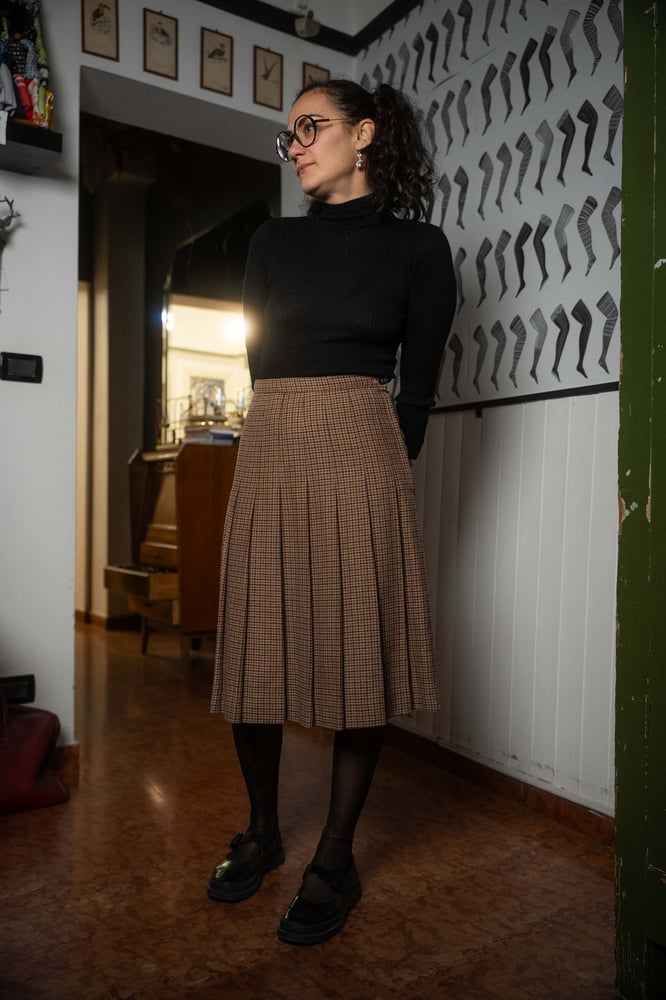 Image of Gonna a pieghe classica