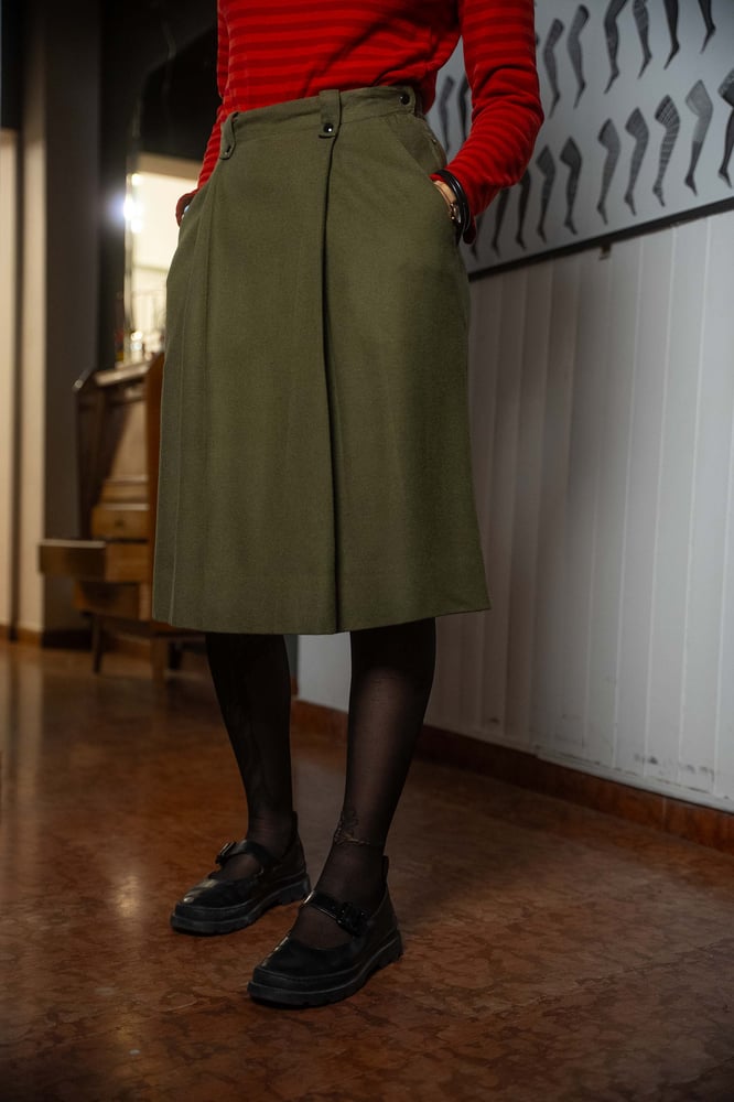 Image of Gonna verde militare