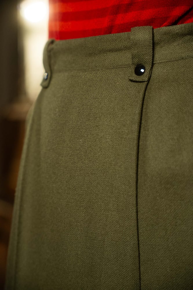 Image of Gonna verde militare