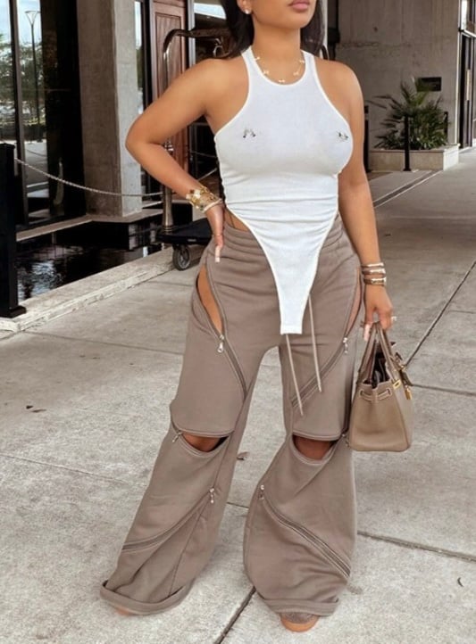 Image of Zipper Joggers