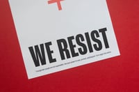Image 2 of WE RESIST Trans+ Rights Poster