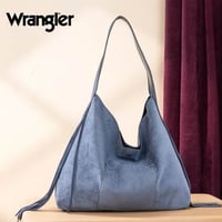 Image 2 of Wrangler Fringe Hobo Bag (Blue)