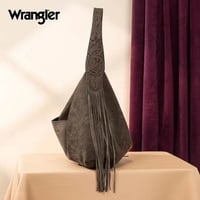 Image 4 of Wrangler Fringe Hobo Bag (Olive)