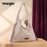 Image 1 of Wrangler Fringe Hobo Bag (Bone)