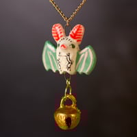 Snowflake Jingle Bat Necklace