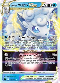 Alolan Vulpix VSTAR - SWSH12: Silver Tempest - Near Mint