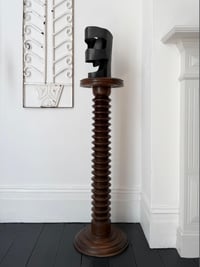 Image 2 of Turned Wood Pedestal, Column or Plinth, First Half 20th Century