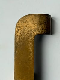 Image 5 of Pair of Art Deco Push Pull Door Handles in Bronze