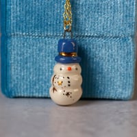 Top Hat Snowman Necklace