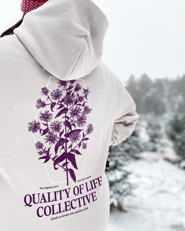 Aster Hoodie in Bone