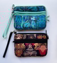 Image 1 of Mermaid and jester clutch bag, purse mini bag 