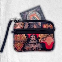 Image 4 of Mermaid and jester clutch bag, purse mini bag 