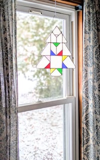 Image 3 of Stained Glass Prismatic Quilt Tree