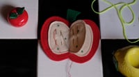 Image 2 of Felt apple needle-book