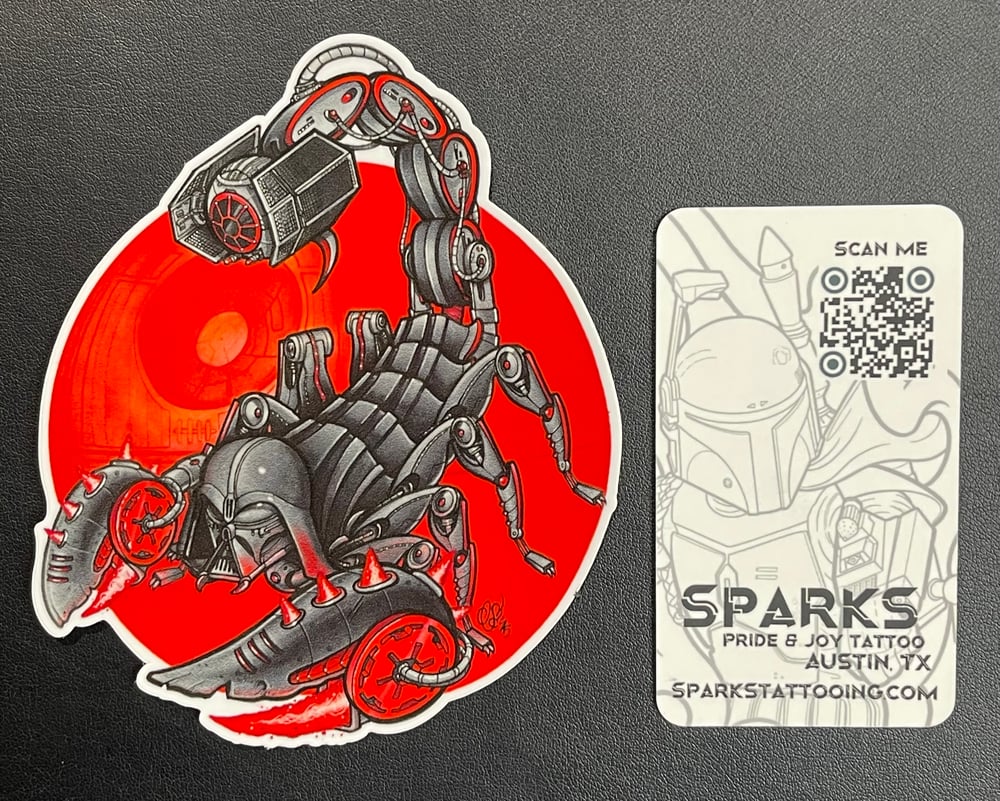 Image of Vader-Scorpion sticker