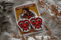Crying Hearts Earring Set