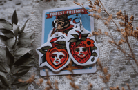 Peach/Strawberry Face Earring Set