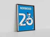 Image 1 of Oliver Norwood - Stockport County, Pennodraws Art Print