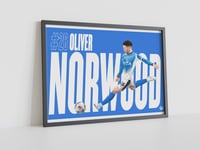 Oliver Norwood - Stockport County, Pennodraws Art Print Landscape